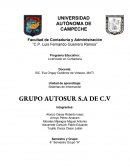 Proyecto de Sistemas de Información GRUPO AUTOSUR S.A DE C.V