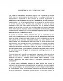 Ensayo de importancia del cliente interno