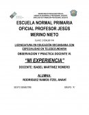 Mi experiancia como docente en formacion