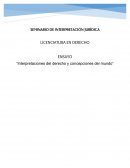 Interpretaciones del derecho y concepciones del mundo