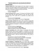 Factores externos de una empresa de telefonia