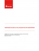 Habilidades Sociales en las Competencias de Empleabilidad