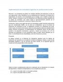 Implementación de indicadores logísticos en producciones locales