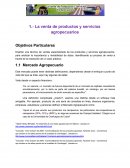 La venta de productos y servicios agropecuarios