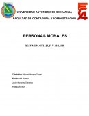 PERSONAS MORALES RESUMEN ART. 25,27 Y 28 LISR