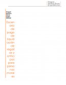Escenario de pago de liquidación de regalías y anticipos para personas morales