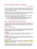 UNIDAD 3.- METODO DE TRANSPORTE Y ASIGNACION