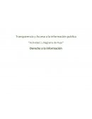 Transparencia y Acceso a la información publica “Actividad 7, Diagrama de Flujo”
