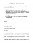 Diseño de política económica