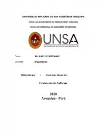 Evaluacion de software. Página 1