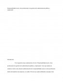 Responsabilidad social y ética profesional en la gestión de la administración pública y empresarial