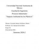 Impacto ambiental de los plásticos