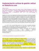 Implementación exitosa de gestión radical en Salesforce.com
