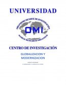 GLOBALIZACION Y MODERNIZACION