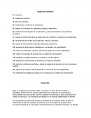 Clases de inventario