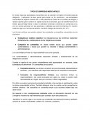 TIPOS DE EMPRESAS MERCANTILES