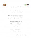 Importancia de la investigacion de mercados