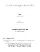 FUNDAMENTOS CONSTITUCIONALES DE LOS ARTICULOS 14 -18 DEL CODIGO PENAL