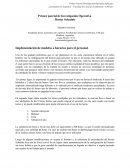 Implementación de modelos a horarios para el personal