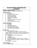 PLAN DE UNIDAD TRANSICIÓN 2018