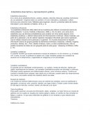 Estadística descriptiva y representación gráfica