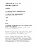 Trabajo N°1 Taller de emprendimiento