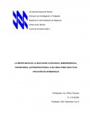 LA IMPORTANCIA DE LA EDUCACIÓN A DISTANCIA, SEMIPRESENCIAL, CON MATERIAL AUTOINSTRUCCIONAL O EN LÍNEA COMO ADULTO EN SITUACIÓN DE APRENDIZAJE