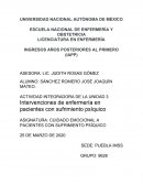 Intervenciones de enfermeria en cuidado psiquico