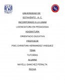 TUTORÍAS. Orientación educativa