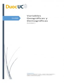 “Variables Geográficas y Demográficas”Samsung Galaxy. Página 1