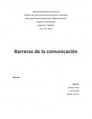 Barreras de la comunicacion