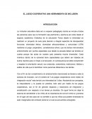 EL JUEGO COOPERATIVO UNA HERRAMIENTA DE INCLUSIÓN