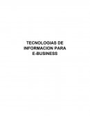 TECNOLOGIAS DE INFORMACION PARA E-BUSINESS