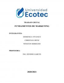 FUNDAMENTOS DE MARKETING. Página 1
