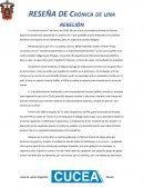 Reseña de crónica de una Rebelion