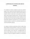 LA IMPORTANCIA DE LAS FIGURAS COMO LENGUAJE UNIVERSAL