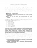 LA ESCUELA CLASICA DE LA ADMINISTRACION