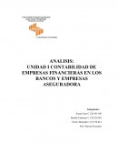 ANALISIS: PARTE A CONTABILIDAD DE LAS EMPRESAS FINANCIERAS DE LOS BANCOS