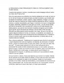 LA RESILIENCIA COMO PRESUPUESTO PARA EL FORTALECIMIENTO DEL TEJIDO SOCIAL