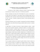 Un ejemplo para retornar a la mentalidad de la Edad Media