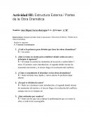 Estructura Externa. Partes de la Obra Dramática