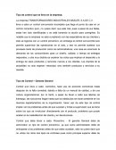 Tipos de control Alta Dirección
