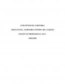 CONCEPTOS DE AUDITORIA