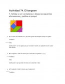 Actividad 74. El tangram