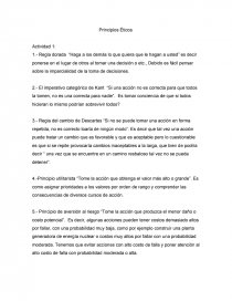 Principios Éticos. Página 1