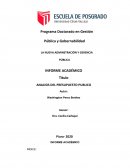 ANALISIS DEL PRESUPUESTO PUBLICO