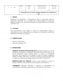 Procedimiento para eleccion, inspeccion, reposicion, uso y cuidado de los EPP