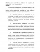 Métodos para desarrollar y elaborar un programa de capacitación en las organizaciones
