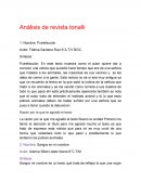 Analisis de revista tonalli