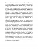 El Carácter Imprescriptible de los Derechos Humanos